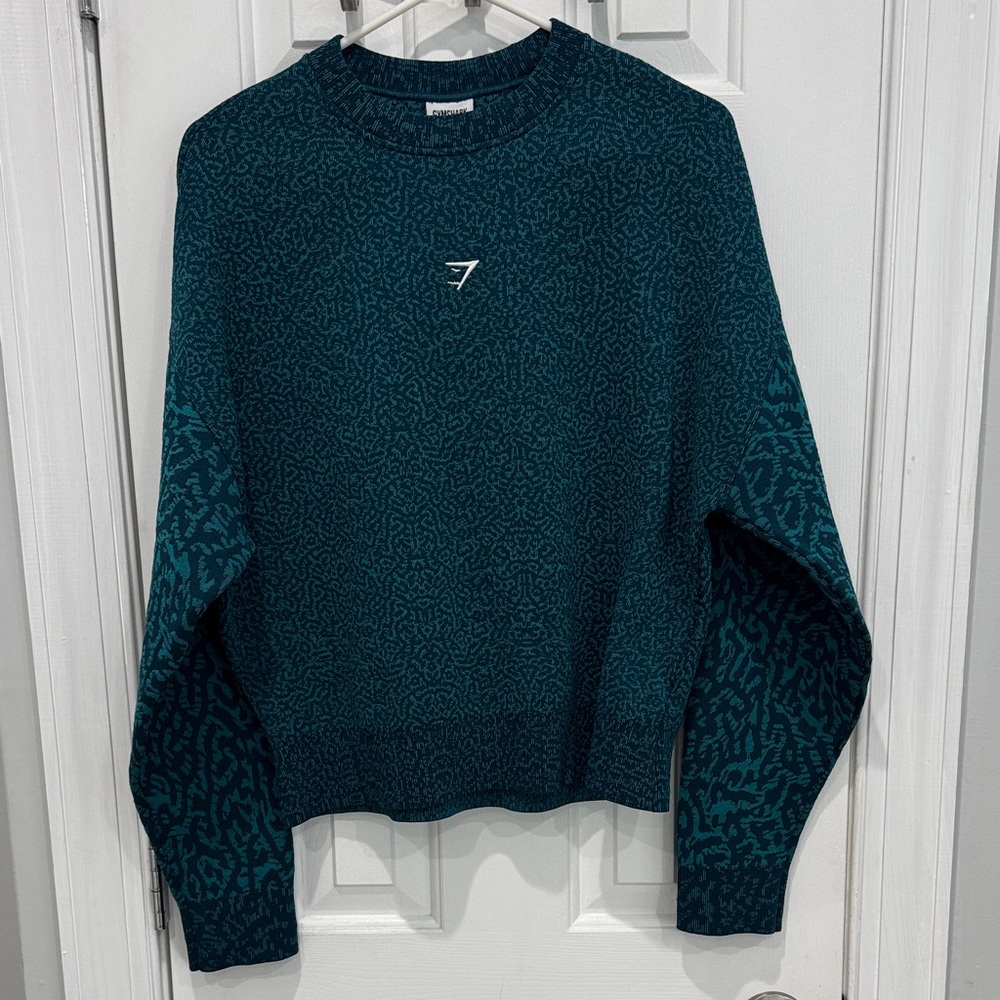 Gymshark Dark Teal Crew Neck Sweater